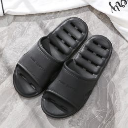 Bathroom slippers women's summer white pink home couple indoor home leakage home bath summer sandals men