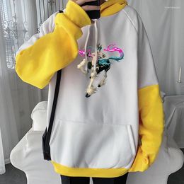 Men's Hoodies Anime Bleach Hooded Neliel Tu Oderschvank Graphic Print Hoodie Men Women Clothes Manga Sweatshirt Harajuku Streetwear Tops