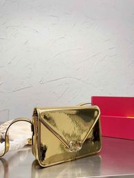 Envelope bags Luxury designer bag Women crossbody bag Designer shoulder bags handabg Fashion gold flap square purse Dinner purse