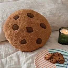 Stuffed Plush Animals Creative Lifelike Cookie Living Room Sofa Funny Cushion Lovely Biscuit Shape Plush Bedroom Bed Waist Toy For Children