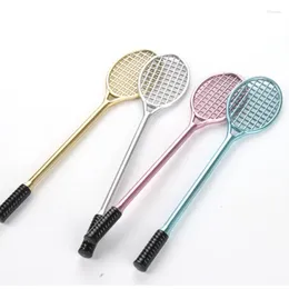 36Pcs Korean Stationery Cute Badminton Racket Pen Advertising Creative Bent School Office Gel Pens Gift