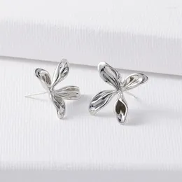 Dangle Earrings LONDANY Metal Solid Flower Female S925 Silver Needle Simple Ins Cold Wind Exquisite Elegant 2023