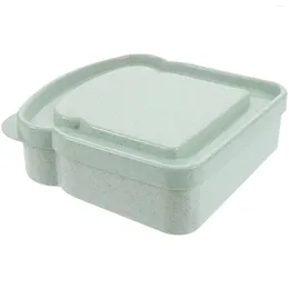 Plates Sandwich Box Sealable Containers Outdoor Microwave Safe Lids Plastic Bread Small Leak Proof Reusable Lunch Sealing Case