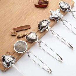 Stainless Steel Tea Tools Infuser Sphere Mesh Ball Bulk Filter Diffuser Handle Seasoning Strainer Teapot Gadgets Kitchen Tools