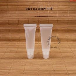 100pcs/Lot Promotion 8g Plastic Empty Lip Tube Cosmetic PVC Small Lipstick Soft Mini 8ml Blam Pot Glossy Bottlehood qty Xckqr