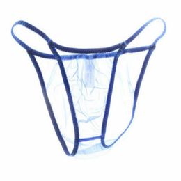 Men's G-Strings whole new FINE snow bright mesh triangle briefs transparent thin sand men's briefs sexy men's u325S