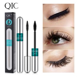 4d Silk Fibre Mascara Waterproof Fast Dry Natural Soft Long Eyelash Makeup Mascara Thick Eyelash Cosmetics Eyes Makeup