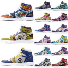 New Customized Shoes 1s DIY shoes Basketball Shoes damping Males 1 Female 1 Anime Character Customized Personalized Trend Versatile Outdoor Shoes