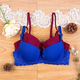 Bras Women Girl Seamless 3 4 Cup Push Up Bra Adjustable Support Lingerie Underwire Underwear Size 34A-36B237V