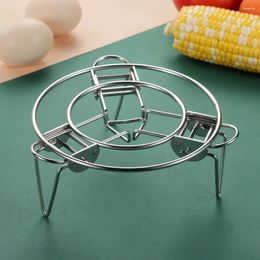 Double Boilers Stainless Steel Steaming Rack Tripod Food Cooking Stand Rustproof Metal Basket Holder Kitchen Accessories