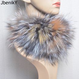 Scarves Real Fur Scarf Fur Headband Women Winter Ring Fur Scarves Luxury Neck Warmer Good Elastic 100% Natural Fur Mufflers 231025