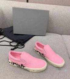 Balencigaa Paris Luxury Designer Sneaker Slip Men Women Classics Kicking a Lazy Person Canvas Shoe Fashion Rubber Retro