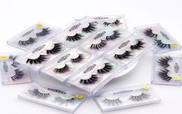 25MM Fuax Mink Lashes 5D Natural Look False Eyelashes Dramatic Long Wispies Fluffy Eyelash Full Strips Fake Eye Lash Extension Mak5492705