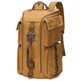 Backpack Men's Sports Man Travel Bag Outdoor Canvas Vintage Computer Casual Large Capacity School Bags