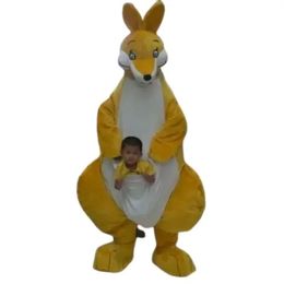 2024 Discount factory Kangaroo Mascot Costume Fancy Dress Birthday Birthday Party Christmas Suit Carnival