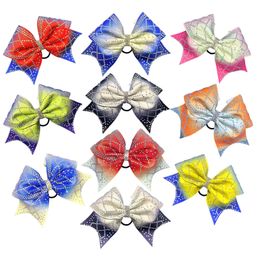 Sports Gloves Flash Drill Professional Custom Cheer Bow Girls Competition Cheerleader Gymnastics Headflower Kids Girl Hair Perform Accessories 231025