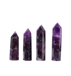 Ability Quartz Pillar Dream Amethyst Crystal point Arts Ornament Mineral Healing wands Reiki Natural sixsided Energy stone Transp5354672