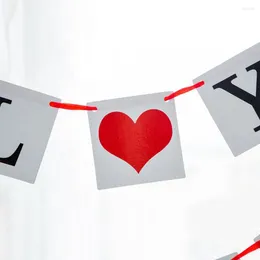 Party Decoration Marriage Proposal Wedding Festival Will You Marry Me Heart Birthday Valentine's Day Banners Flags Engagement
