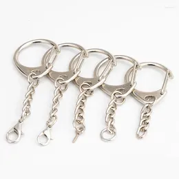 Keychains 10Pcs Snap Hook Trigger Clips Buckles For Keychain Lobster Clasp Hooks Necklace Key Ring Jewellery Supplies