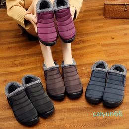 Womens Snow Warm Ankle Booties Waterproof Comfortable Slip On Outdoor Fur Lined Lining Winter Shoes For Women