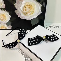 CHAN Marke Haarspange Designer Haarband Haarspange Zweiteiliges Perlen-Haarspangen-Set Weihnachtsgeschenk Geburtstagsgeschenk für Frauen Haarspange für Mädchen