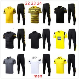 22 23 24 Dort Tracksuits jogging suit Kids Man Borussia Long pants 2023 2024 Half pull Training suit kit football tracksuit survetement tracksuit football Pants kit