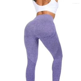 Yoga Outfits Seamless High Waist Athletic Gym Sport Leggings Women Tummy Control Workout Fitness Tights Nylon Pants