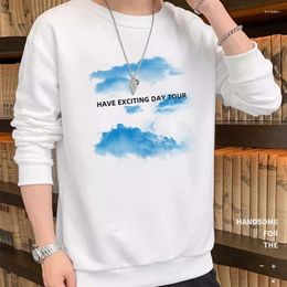 Men's Hoodies Spring And Autumn Long Sleeve Sweater Trend Round Neck Pullover Fashion Brand Zhongshan T-shirt Hatless Youth Ha