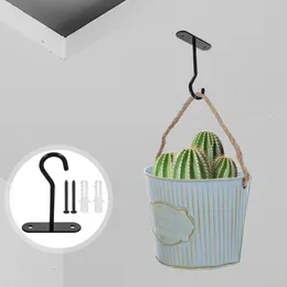 Hooks 4 Sets Of Ceiling Planter Wall Mount Hangers Hanging Plants