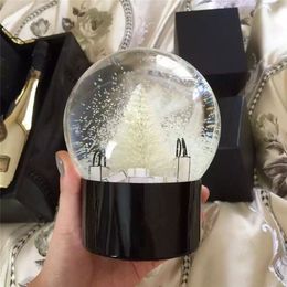Designer Christmas Gift Snow Globe Classics Letters Crystal Ball With Gift Box Limited Gift FP3306