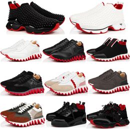 Mode Männer Frauen Sharks Freizeitschuhe Loubishark Flache Turnschuhe Italien Klassische Elastikid Band Low Top Kalbsleder Designer Trendy Outdoor Walk Sportschuhe Box EU 35-47