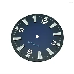 Watch Repair Kits 33mm Blue Sterile Dial For NH38A NH35A Movement Planet 600M Style Mens BGW9 Lume No Logo KffYPvDS