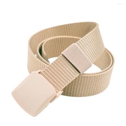 Belts Women Men Nylon Web Soft Automatic Buckle Quick Release Gift Casual Strap Adjustable Elastic Hunting Belt Outdoor Reinforced