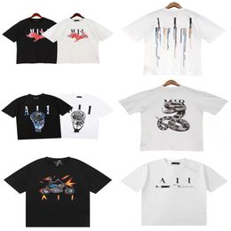 Mens Womens Designer T shirts Printed Fashion man T-shirt Top Quality Cotton Casual Tees Short Sleeve Luxury Hip Hop Streetwear TShirts 26 colours