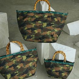 Evening Bags Camouflage Bamboo Handbag Casual Women's Bag Crossbody Tote 4083U203 231026