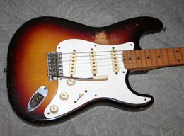 Hot sell good quality Electric Guitar 1958 Sunburst, Maple Neck Musical Instruments