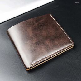 Wallets Solid Color Bank Card Short Large Capacity Money Clips Men's Wallet Coin Purse Ticket Holder ID