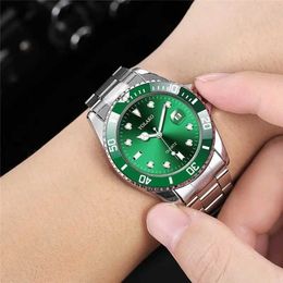 Wristwatches The best-selling stainless steel quartz watch of 2021 for mens luxury erkek kol saati Relio Masculino calendar watch montres hommeL2304