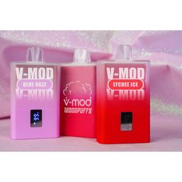 V-Mod 10000 12000 Puffs Rechargeable Portable Box with Digital Rube Display Device