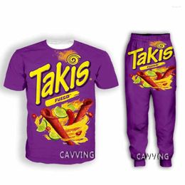 Men's Tracksuits Takis 3D Print Casual T-shirt Pants Jogging Trousers Suit Clothes Women/ Sets L2