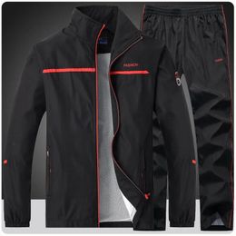 Men's Tracksuits Men's Fitted Exercise Tracksuit Set Full-Zip Jacket Casual Gym Jogging Athletic Workout Sweat Suits Outdoor Basketball Sportsuit 231021