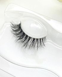 Mink Eyelashes 0810CM 3D Mink False Eyelash Natural Full Strip Transparent band lashes cilios posticos Invisible Band Lashes6666373