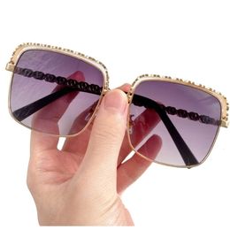 Chanels Sunglasses Style Classic Design FashionNew Large Frame Small Xiangjia Chain Men's Women's Fashion SunglassesTrend Lead The Fashion I Have My Way With Fashion