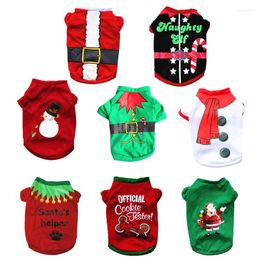 Dog Apparel Christmas Clothes Vest Pet Shirt For Clothing Small Cat Puppy Outfit Kitten Year Costume Chihuahua Teddy Yorkshire