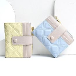 Wallets 2023 Student Bag Short Women's Wallet Small Fresh And Colourful Multi Card South Korean Zero