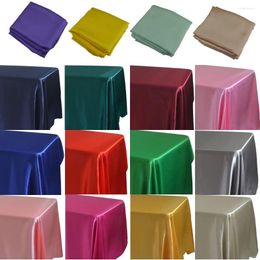 Table Cloth Elegant Satin Rectangle Tablecloth Perfect For Wedding Mariage Party Decoration Christmas Birthday BabyShower Dining