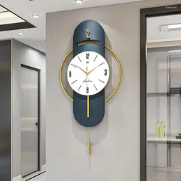 Wall Clocks Aesthetic Design Clock Xxl With Pendulum Living Room Unusual Watch Personalised Free Shiping Relogio De Parede Decor