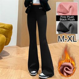 Womens Pants Capris Warm High Waisted Leggings For Women Casual Black Shark Micro Flared Slimming Sexy Autumn And Winter 231025