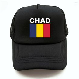 Ball Caps Chad Flag Trucker Cap Summer Men Cool Country Hat Baseball Unisex Outdoor Mesh Net