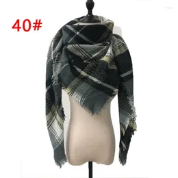 Scarves Triangle Scarf Europe And The United States Autumn Winter Warm Neck Imitation Shawl Fashion Plaid